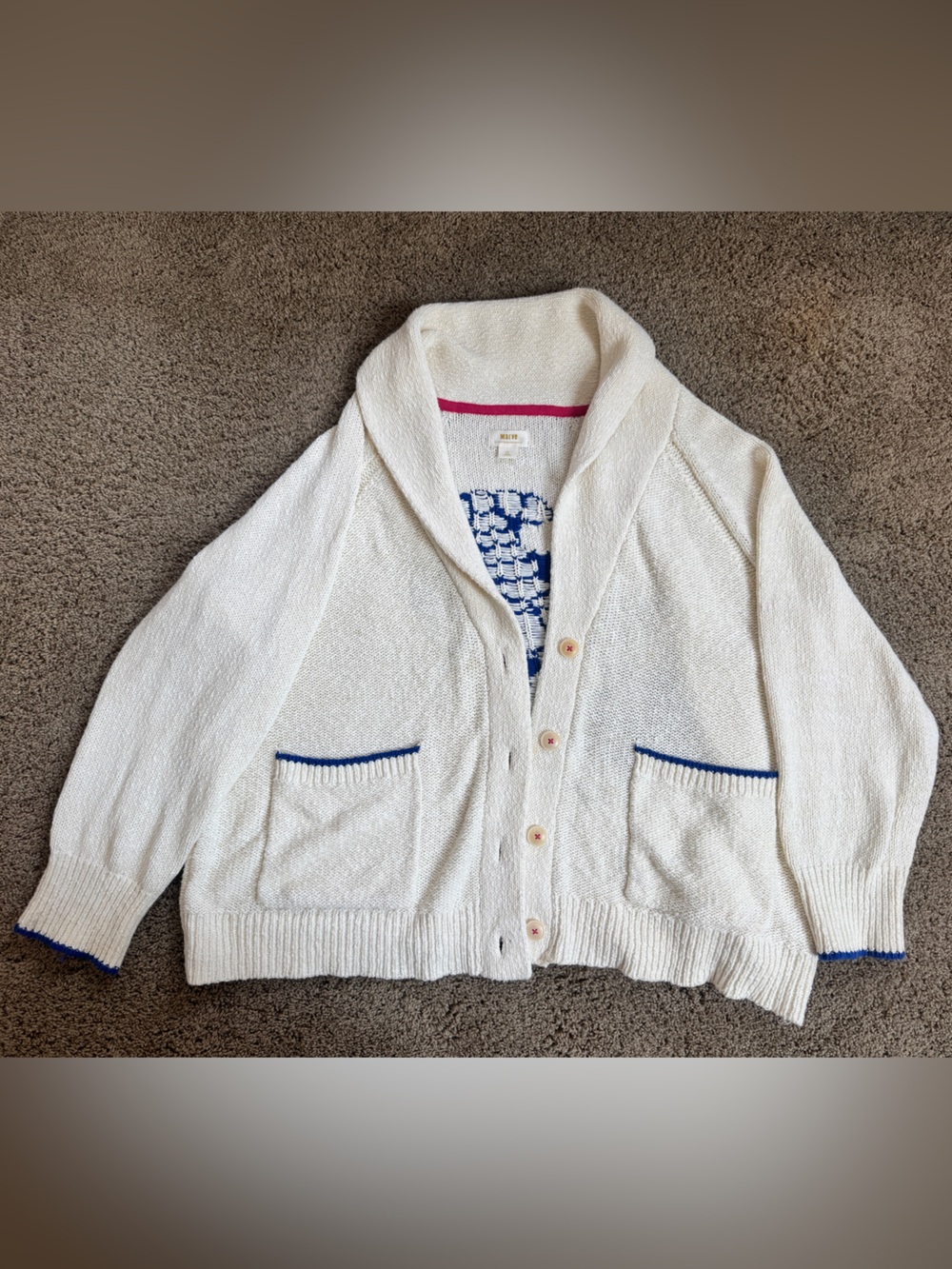 Maeve Lobster Cardigan Sweater by Anthropologie 3X - Picture 4 of 4